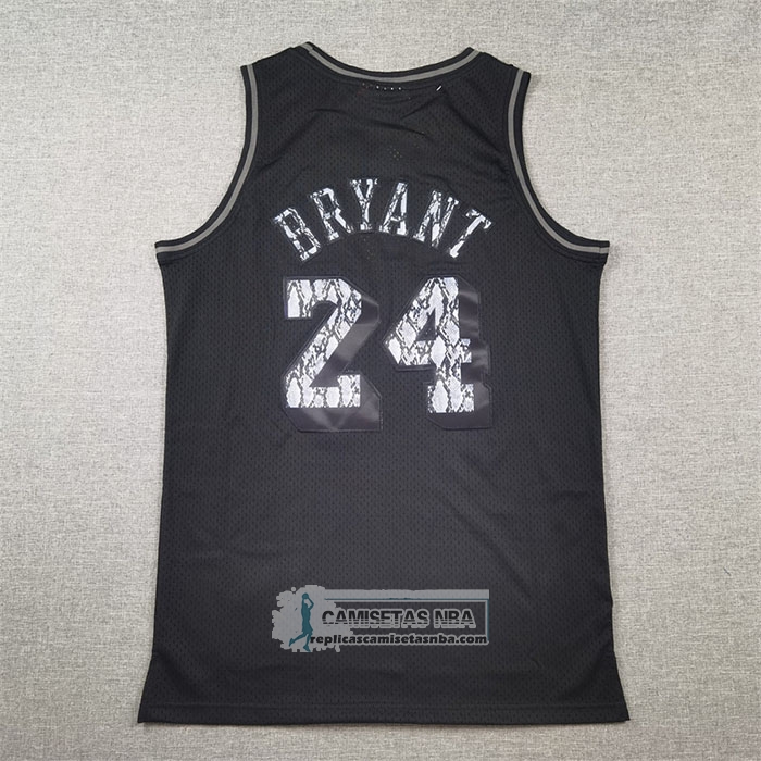 Camiseta Los Angeles Lakers Kobe Bryant NO 24 Swingman Mitchell & Ness 1996-97 Negro